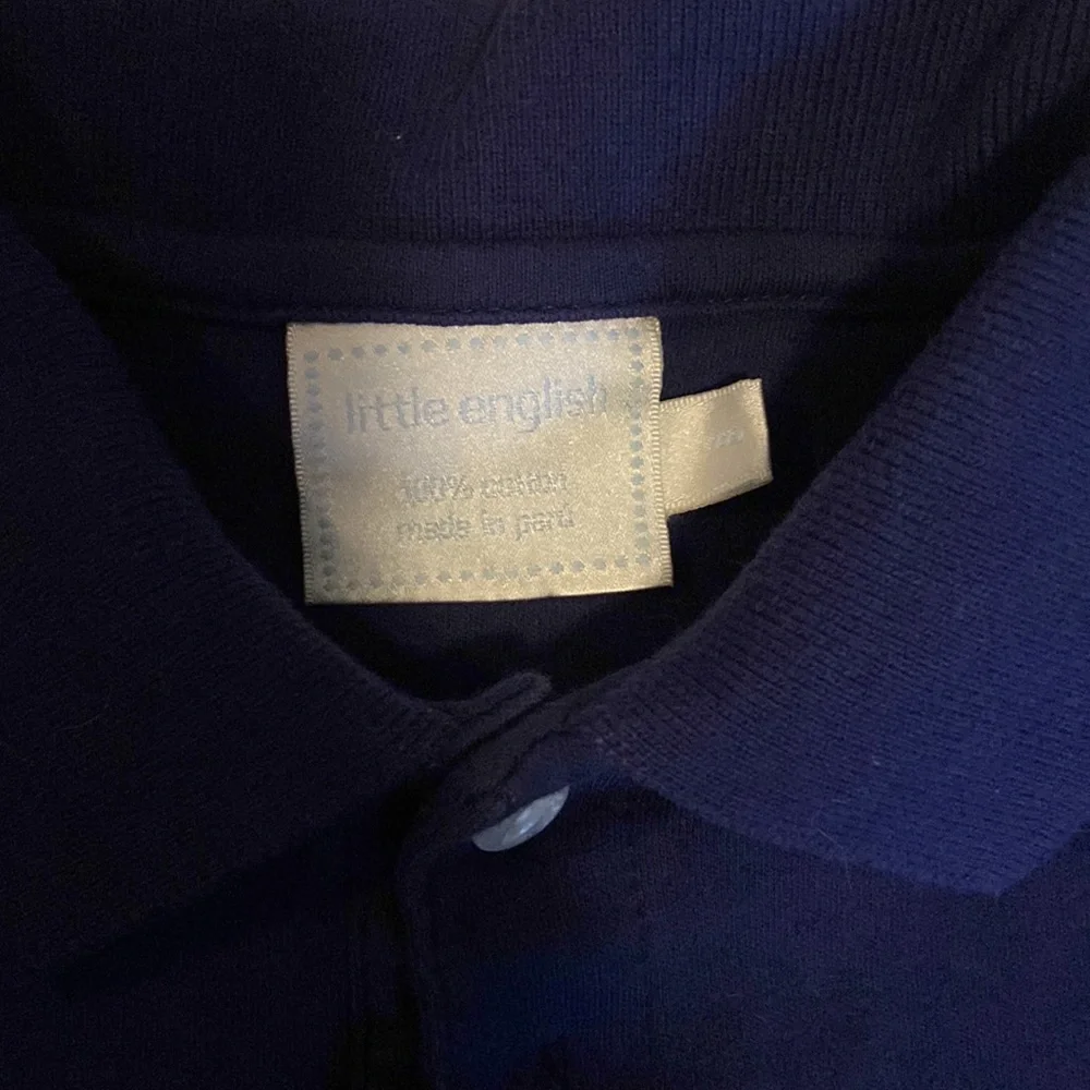 New English boys sized 6 navy polo - Picture 2 of 3